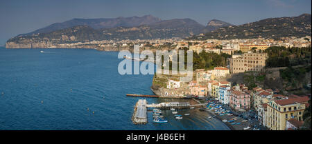 Abend über Sorento, Kampanien, Italien Stockfoto