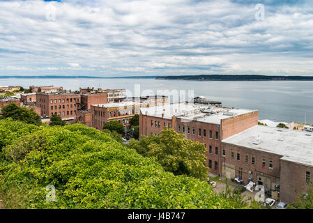 Mit Blick auf historische Port Townsend, Washington, USA Stockfoto