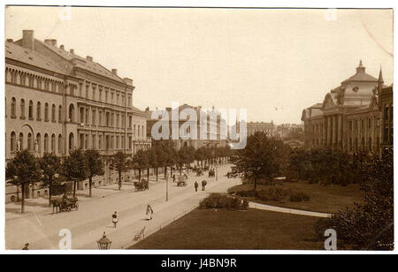 Riga Nicholas street Stockfoto