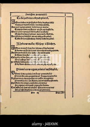 „Rej Figliki 079“ scheint ein Verweis auf ein bestimmtes Kunstwerk oder ein historisches Dokument zu sein. Es könnte sich um einen Namen oder Titel eines Kunstwerkes handeln, der einen historischen oder kulturellen Moment darstellt. Stockfoto