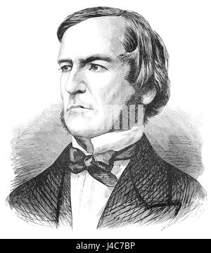 George Boole war ein englischer Mathematiker und Logiker, bekannt für seine Arbeit in der algebraischen Logik, die die Grundlage der modernen Computerwissenschaft und digitalen Schaltungen bildete. Seine Beiträge sind in Mathematik und Logiktheorie grundlegend. Stockfoto