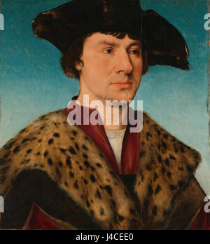 Dieses Porträt, „Portret van een man“, das im Rijksmuseum untergebracht ist, zeigt einen unbekannten Mann in einem detaillierten und realistischen Stil, der typisch für die holländische Porträtmalerei des Goldenen Zeitalters ist. Das Werk spiegelt die hohe Kunst des Künstlers und den kulturellen Wert der Porträtmalerei während dieser Zeit wider. Stockfoto