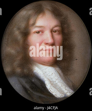 Portret van een man ist ein Porträt aus dem 17. Jahrhundert im Rijksmuseum, das den Kunststil des Goldenen Zeitalters der Niederlande zeigt. Das Stück bietet einen Einblick in Kleidung, Kultur und künstlerische Praktiken dieser Zeit. Stockfoto