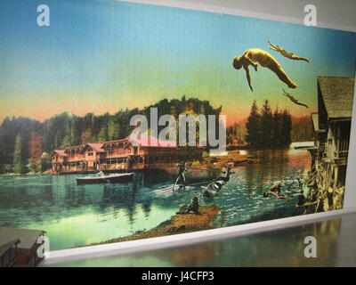 Plakat-Caumasee Stockfoto