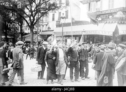 Reservisten zu Gare de L'est, Paris (LOC) Stockfoto