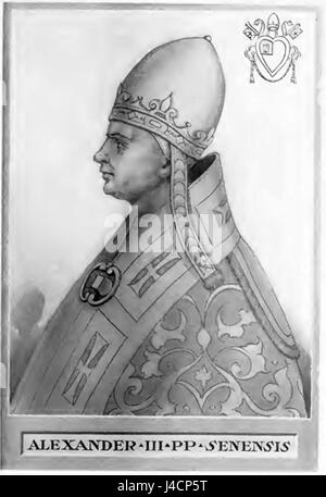 Papst Alexander III. Stockfoto