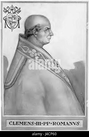 Papst Clemens III Stockfoto