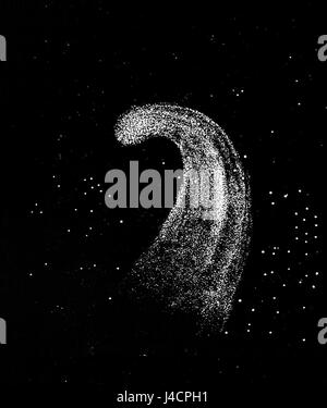 Der Sichelnebel ist eine Region der Sternentstehung im Sternbild Orion. Dieses astronomische Merkmal ist Teil des größeren Orion Molecular Cloud Complex, bekannt für seine hellen Nebel und Sternentstehungsregionen. Stockfoto