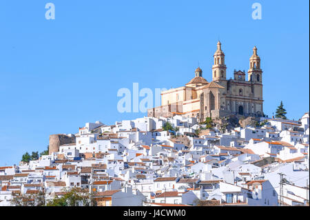 Olvera, weißen Dörfer Andalusiens, Provinz Cádiz, Spanien Stockfoto