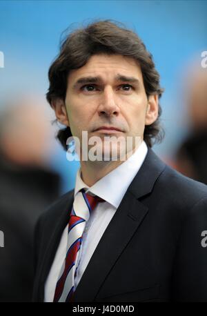 AITOR KARANKA MIDDLESBROUGH FC MANAGER ETIHAD STADIUM MANCHESTER ENGLAND 24. Januar 2015 Stockfoto