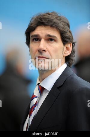 AITOR KARANKA MIDDLESBROUGH FC MANAGER ETIHAD STADIUM MANCHESTER ENGLAND 24. Januar 2015 Stockfoto