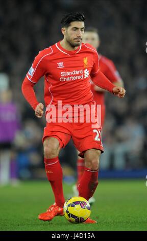 EMRE kann LIVERPOOL FC LIVERPOOL FC GOODISON PARK EVERTON ENGLAND 7. Februar 2015 Stockfoto