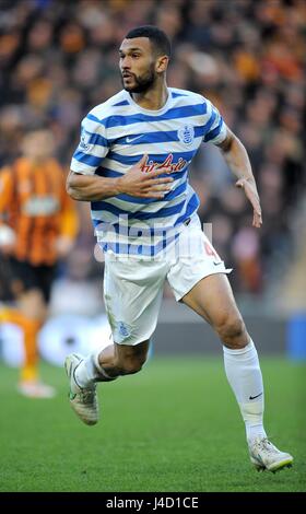 STEVEN CAULKER QUEENS PARK RANGERS FC QUEENS PARK RANGERS FC KC STADIUM HULL ENGLAND 21. Februar 2015 Stockfoto