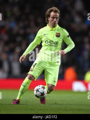 IVAN RAKITIC FC BARCELONA FC BARCELONA ETIHAD STADIUM MANCHESTER ENGLAND 24. Februar 2015 Stockfoto