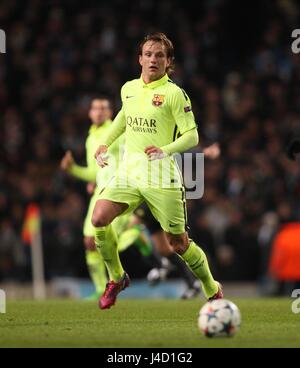 IVAN RAKITIC FC BARCELONA FC BARCELONA ETIHAD STADIUM MANCHESTER ENGLAND 24. Februar 2015 Stockfoto