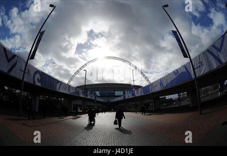 Eine allgemeine Ansicht des WEMBLEY STAD CHELSEA V TOTTENHAM HOTSPUR WEMBLEY Stadion LONDON ENGLAND 1. März 2015 Stockfoto