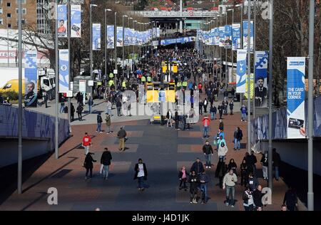 TOTTENHAM-HOTSUR und CHELSEA F CHELSEA V TOTTENHAM HOTSPUR WEMBLEY Stadion LONDON ENGLAND 1. März 2015 Stockfoto