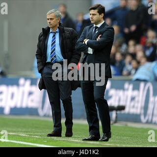 CHELSEA-Trainer JOSE MOURINHO CHELSEA V TOTTENHAM HOTSPUR WEMBLEY Stadion LONDON ENGLAND 1. März 2015 Stockfoto