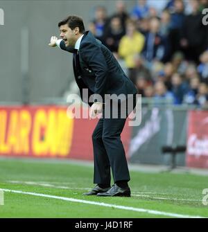 TOTTENHAM HOTSPUR-MANAGER MAUR CHELSEA V TOTTENHAM HOTSPUR WEMBLEY Stadion LONDON ENGLAND 1. März 2015 Stockfoto