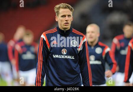 CHRISTOPHE BERRA Schottland IPSWICH TOWN FC Schottland & IPSWICH TOWN FC HAMPDEN PARK GLASGOW Schottland 25. März 2015 Stockfoto