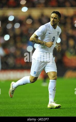 ENGLAND U21 DANNY INGS ENGLAND U21 V Deutschland U21 ENGLAND U21 & BURNLEY RIVERSIDE STADIUM MIDDLESBROUGH ENGLAND 30. März 2015 Stockfoto