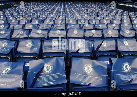 CHELSEA FC LEAVE eine Nachricht und CHELSEA V SUNDERLAND STAMFORD BRIDGE Stadion LONDON ENGLAND 24. Mai 2015 Stockfoto