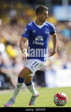 KEVIN MIRALLAS EVERTON FC GOODISON PARK EVERTON ENGLAND 8. August 2015 Stockfoto