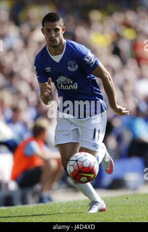 KEVIN MIRALLAS EVERTON FC GOODISON PARK EVERTON ENGLAND 8. August 2015 Stockfoto