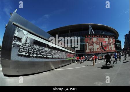 Eine allgemeine Ansicht des ARSENALS EM ARSENAL V WEST HAM UNITED EMIRATES Stadion LONDON ENGLAND 9. August 2015 Stockfoto