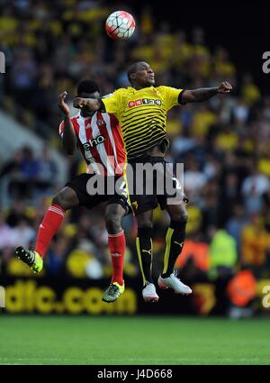 Odeon IGHALO von WATFORD ist CHA WATFORD V SOUTHAMPTON VICARAGE ROAD Stadion WATFORD ENGLAND 23. August 2015 Stockfoto