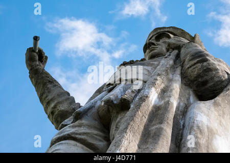 Statue von Sir Rowland Hill, Hawkstone Park Follies, North Shropshire, England, UK Stockfoto