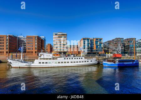 Sandy-Tor-Hafen in der Hafen City Hamburg, Deutschland, Europa, Sandtorhafen in der Hafencity von Hamburg, Deutschland, Europa Stockfoto