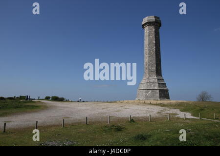 Der National Trust Thomas Hardy Tower in der Nähe von Abbotsbury, Dorset, England Stockfoto