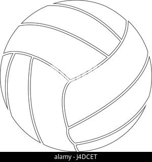 Isolierte Volleyball ball Stock Vektor