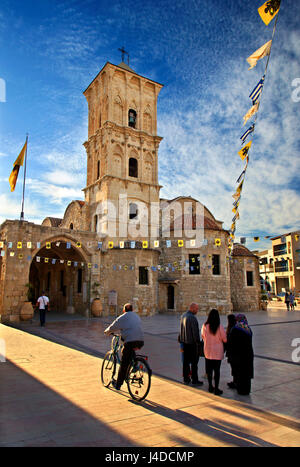 Die Kirche des Heiligen Lazarus ("Agios Lazaros") im alten Teil der Stadt Larnaka, Zypern Stockfoto