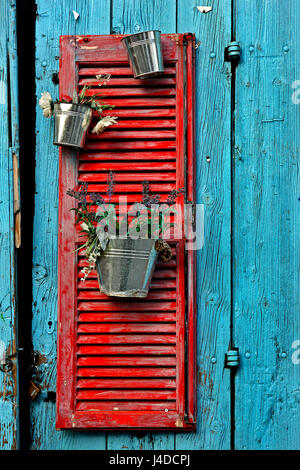 Schöne "Detail" in Laiki Geitonia, der Altstadt von Larnaca, Zypern. Stockfoto