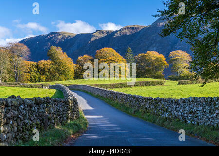 Cumbrian Landschaft in der Nähe von Nether Wasdale, Nationalpark Lake District, Cumbria, England, Vereinigtes Königreich, Europa. Stockfoto