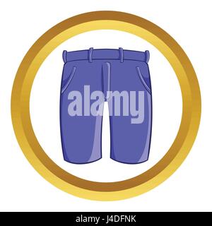 Klassische Herren-Shorts Vektor-Symbol Stock Vektor