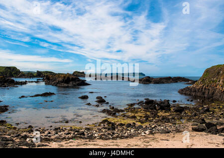 Ballintoy Harbour-Nordirland Stockfoto