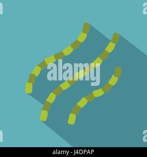 Escherichia coli Symbol, flachen Stil Stock Vektor