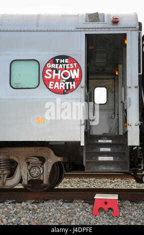 Ringling Bros and Barnum & Bailey Zirkus Zug, North Carolina, USA Stockfoto