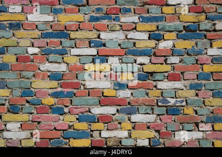 Bunten Ziegeln Textur Stockfoto