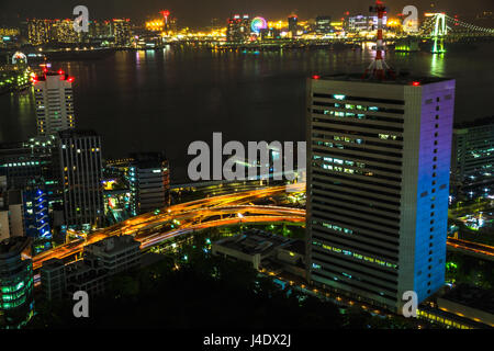 Skyline von Tokyo Bay area Stockfoto