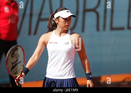 Madrid, Spanien. 10. Mai 2017. Misaki Doi (JPN) Tennis: Misaki Doi von Japan in Singls 3. Vorrundenspiel gegen Sorana Cirstea Rumäniens auf der WTA Tour Mutua Madrid Open Tennis-Turnier in der Caja Magica in Madrid, Spanien. Bildnachweis: Mutsu Kawamori/AFLO/Alamy Live-Nachrichten Stockfoto