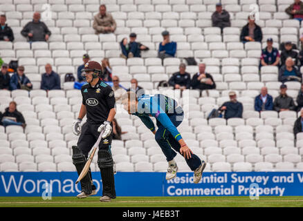 London, UK. 12. Mai 2017. Ivan Thomas in Aktion bowling für Kent gegen Surrey in ein eintägiges Royal London-Cup-Spiel bei der ovalen Credit: Philip Pfund/Alamy Live News Stockfoto