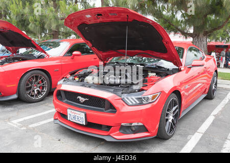 Torrance, USA – 5. Mai 2017: Ford Mustang 6. Generation auf dem Display während der 12. jährliche Edelbrock Car Show. Stockfoto