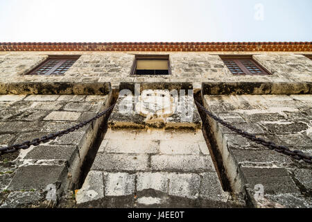 Vorderansicht des Castillo de San Salvador De La Punta, Havanna, Kuba Stockfoto
