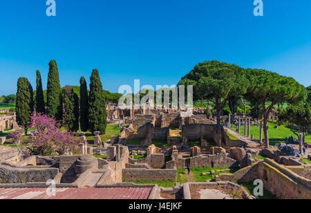 Rom - die monumentale archäologischen Park von Ostia Antica, die Ruinen des römischen Reiches. Stockfoto