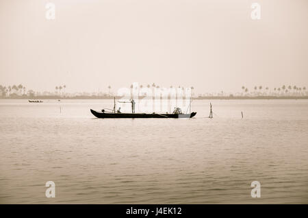 Angeln in Gottes eigenes Land - Kerala, Indien Stockfoto