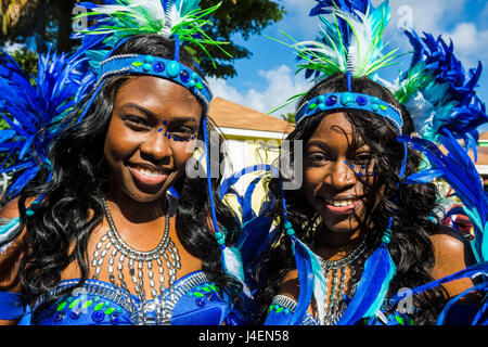 Karneval in Montserrat, britisches Überseegebiet, West Indies, Karibik, Mittelamerika Stockfoto